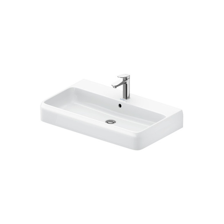 Umywalka szlifowana 80x47cm, Duravit Qatego - Biały błyszczący 