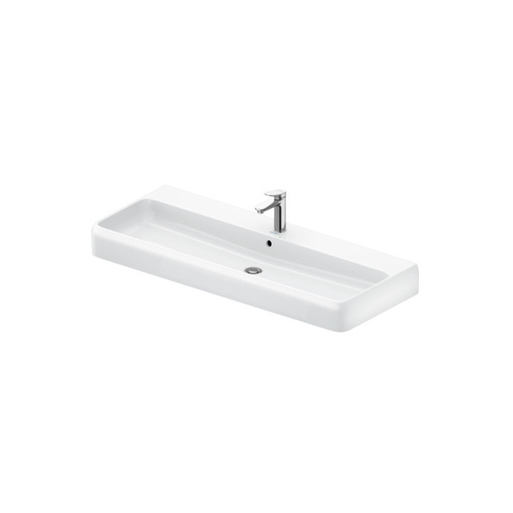 Umywalka szlifowana 120x47cm, Duravit Qatego - Biały błyszczący