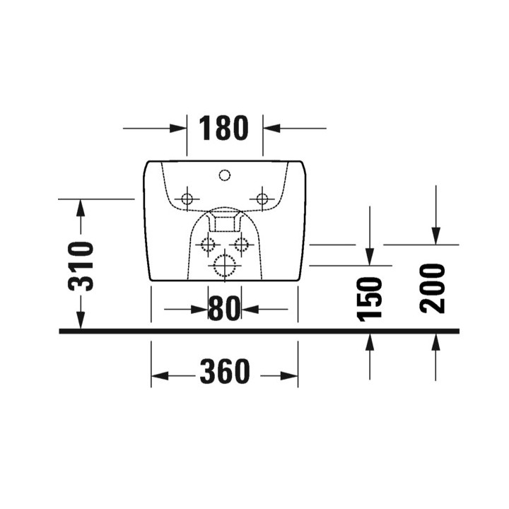 Bidet wiszący, 38,5x57cm, Duravit Qatego - Biały błyszczący