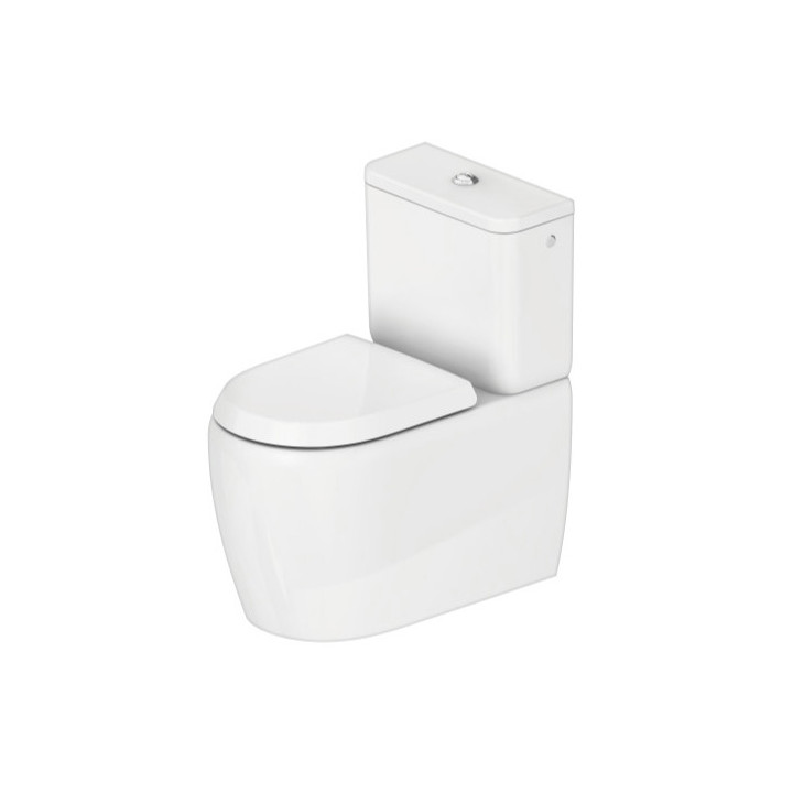 Miska toaletowa stojąca, 39x66cm, Duravit Qatego Rimless® (HyG) 