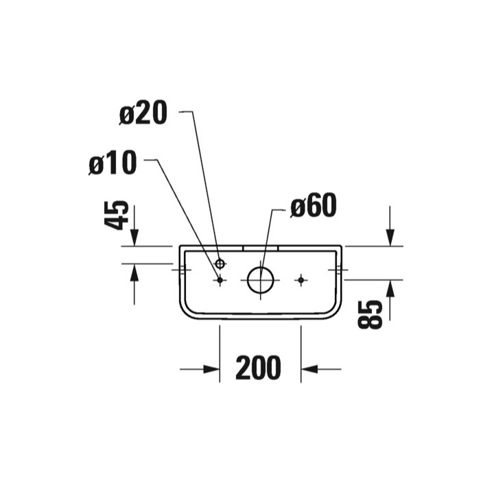 Spłuczka, 40x18cm, Duravit Qatego 