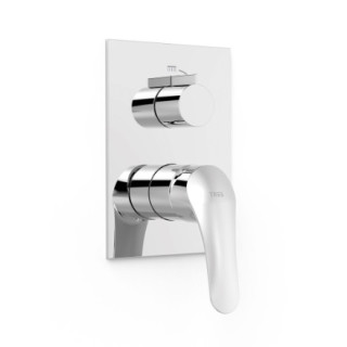 Maskownica do wpuszczanego korpusu 1-drożnego TRES BASE PLUS Rapid-box - Chrom