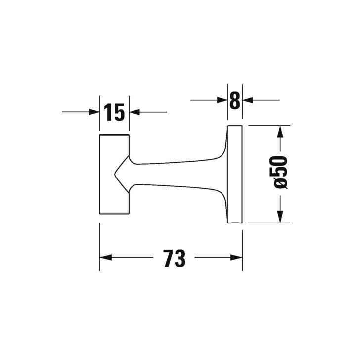 Wieszak na ręczniki Duravit Starck T - Brąz szczotkowany
