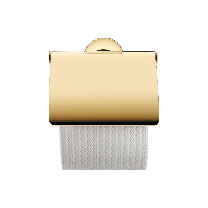 Uchwyt na papier toaletowy z pokrywą Duravit Starck T - Złoto polerowane 