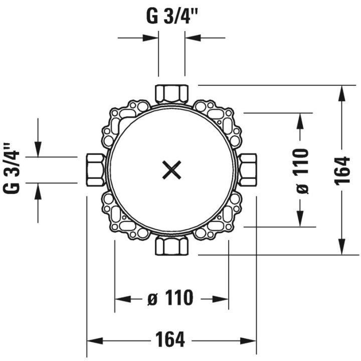 Bluebox® 3/4" Duravit