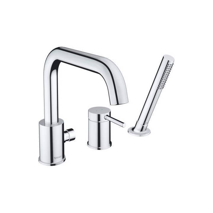 3-otworowa bateria wannowa, Duravit Circle - Chrom błyszczący