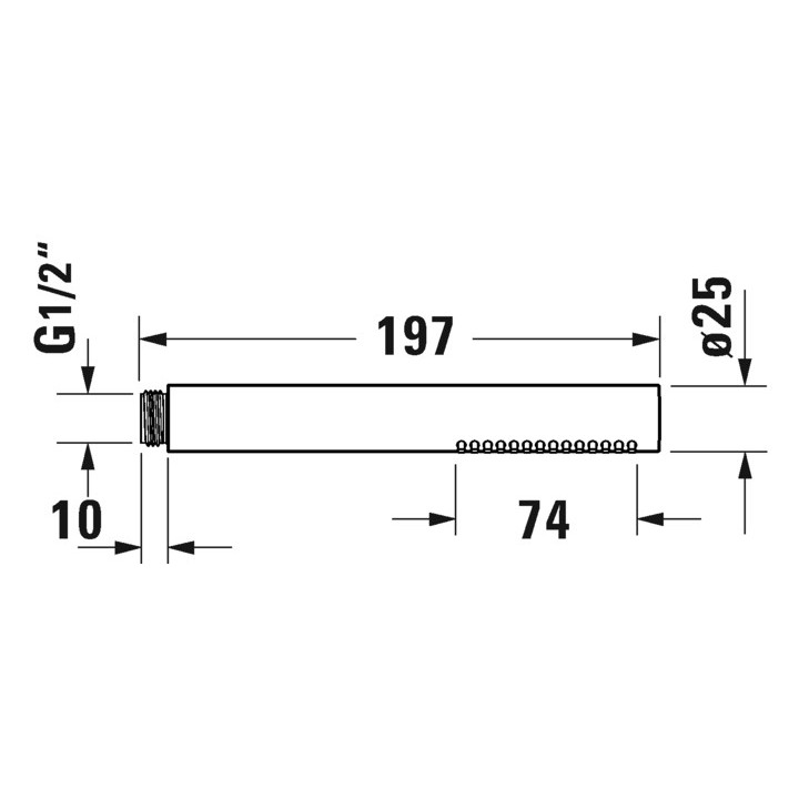 Słuchawka prysznicowa MinusFlow Duravit - Złoto polerowane