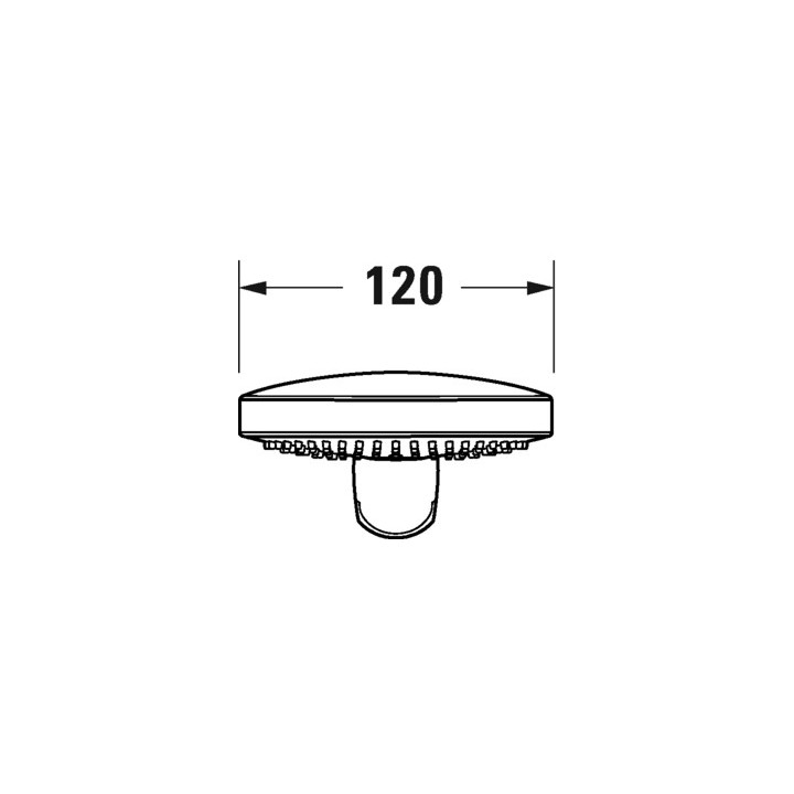 Słuchawka prysznicowa 3jet Click 120 MinusFlow Duravit - Czarny Mat