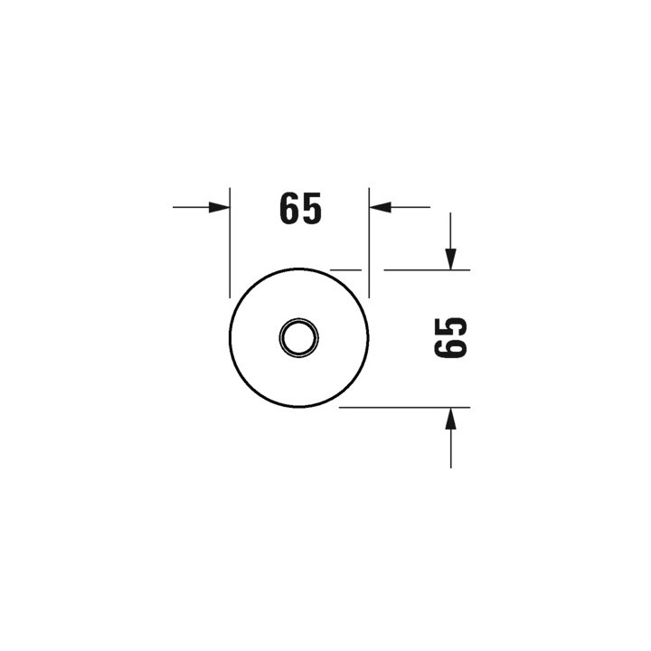 Ramię prysznicowe, sufitowe Duravit - Złoto polerowane