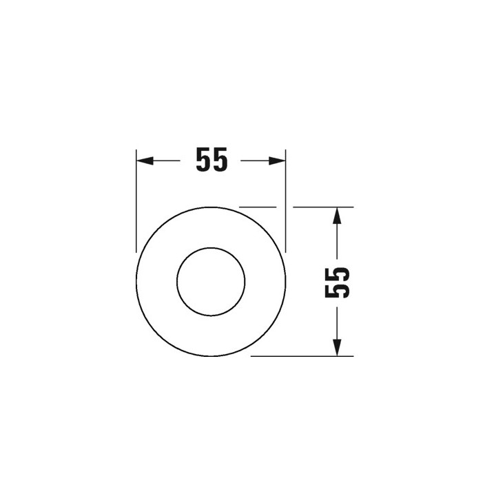 Uchwyt prysznicowy Duravit - Chrom błyszczący