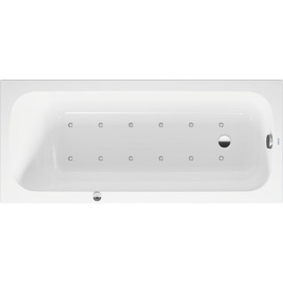 Wanna z hydromasażem 160x70cm, Duravit Qatego Air-System - Biała