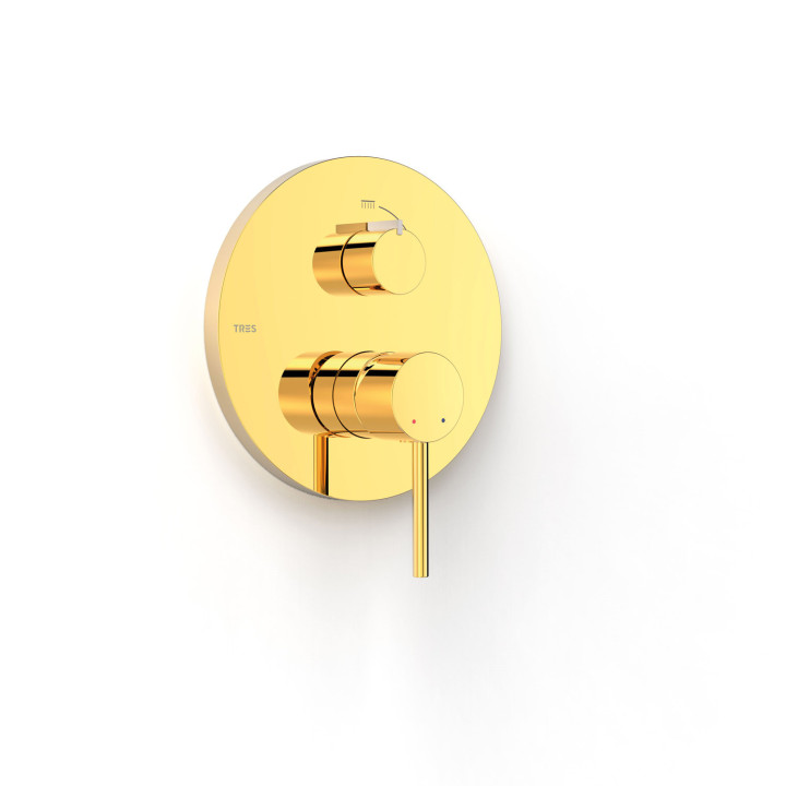 Maskownica do wpuszczanego korpusu 2-drożnego Rapid-box - 24-K Złoto