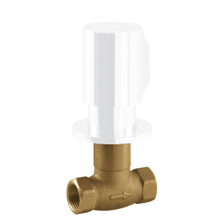 Zawór odcinający podtynkowy, TRES LOFT - Biel Matowa