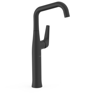 Bateria jednouchwytowa XXL umywalkowa z boczną dźwignią, TRES FUJI - Czerń Matowa