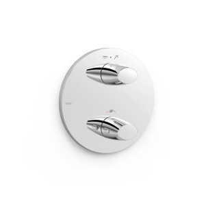 Maskownica do wpuszczanego korpusu 2-drożnego, TRES THERM-BOX - Chrom  