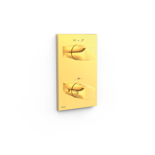 Maskownica do wpuszczanego korpusu 2-drożnego, TRES THERM-BOX - 24-K Złoto