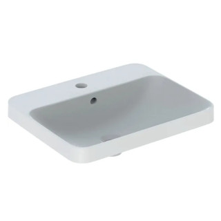 Umywalka wpuszczana w blat 55x45cm, Geberit VariForm - Biały / KeraTect 