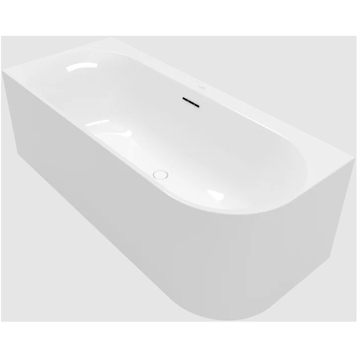 Wanna przyścienna 180x80 lewa, Villeroy&Boch Loop&Friends - Weiss Alpin