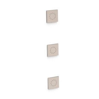 3 podtynkowe dysze z hydromasażem, TRES COMPL DUCHA - Stal