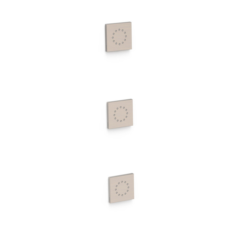 3 podtynkowe dysze z hydromasażem, TRES COMPL DUCHA - Stal