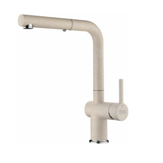 Bateria kuchenna z wyciąganą wylewką, FRANKE Active L pull-out spray - Orzechowy/chrom 