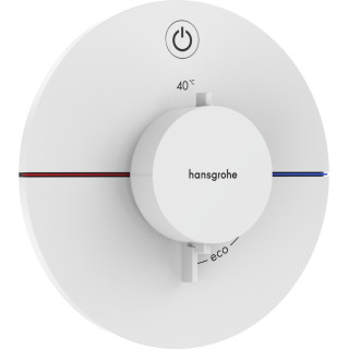Bateria termostatyczna, podtynkowa do 1 odbiornika, Hansgrohe ShowerSelect Comfort S - Biały Matowy
