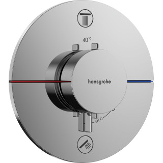 Bateria termostatyczna, podtynkowa do 2 odbiorników, Hansgrohe ShowerSelect Comfort S - Chrom 
