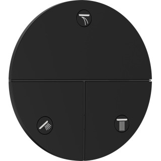 Zawór odcinający, podtynkowy do 3 odbiorników, Hansgrohe ShowerSelect Comfort S - Czarny Matowy