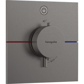 Bateria termostatyczna, podtynkowa do 1 odbiornika, Hansgrohe ShowerSelect Comfort E - Czarny Chrom Szczotkowany