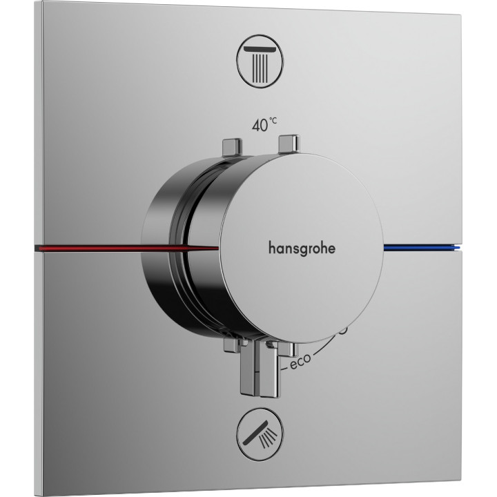 Bateria termostatyczna, podtynkowa do 2 odbiorników, Hansgrohe ShowerSelect Comfort E - Chrom