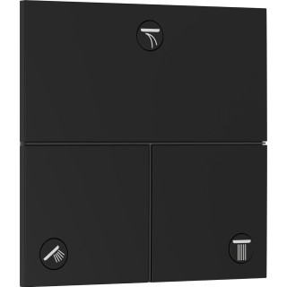 Zawór odcinający, podtynkowy do 3 odbiorników, Hansgrohe  ShowerSelect Comfort E - Czarny Matowy
