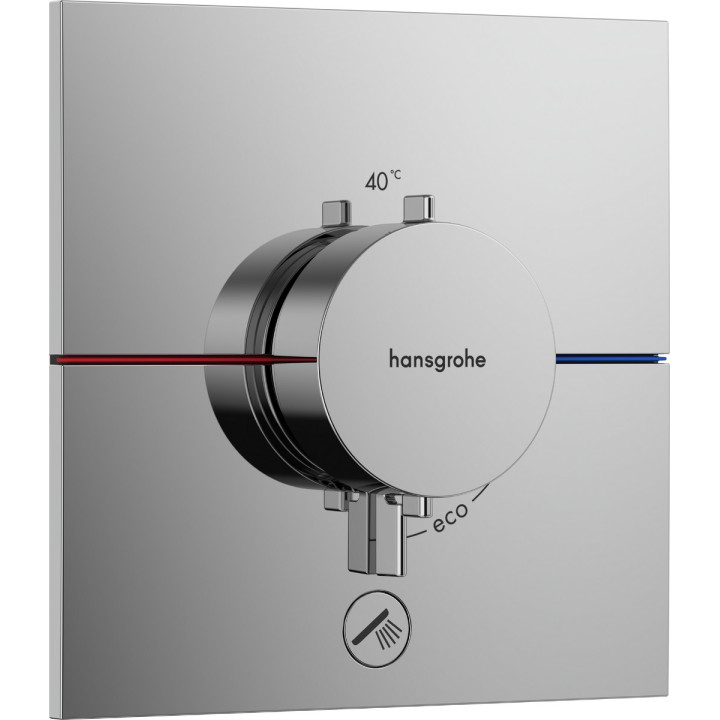 Bateria termostatyczna, podtynkowa do 1 odbiornika z dodatkowym wyjściem, Hansgrohe ShowerSelect Comfort E - Chrom 