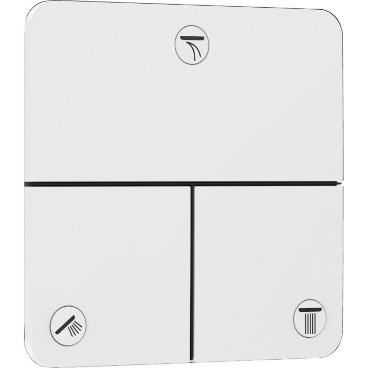 Zawór odcinający, podtynkowy do 3 odbiorników, Hansgrohe ShowerSelect Comfort Q - Biały Matowy