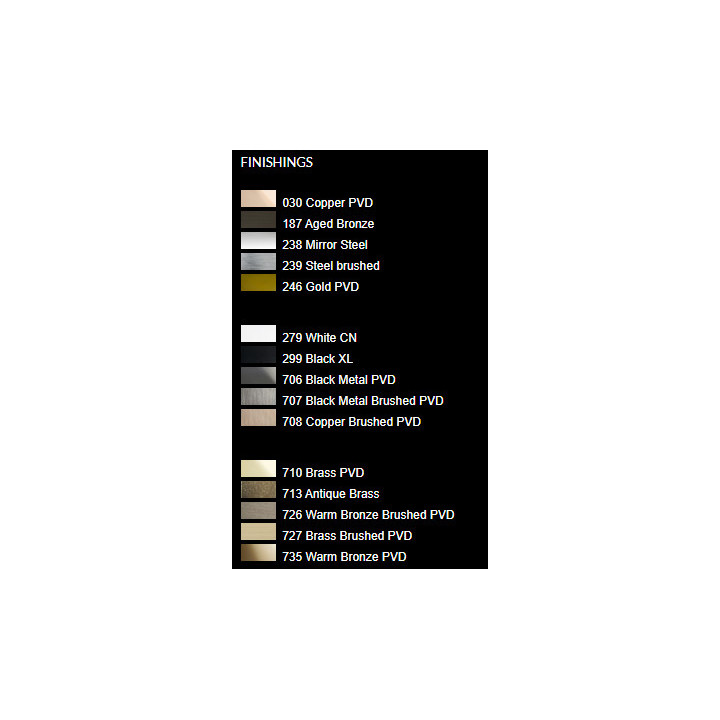 Element zewnętrzny (cover) do deszczownicy Ø350, Gessi AFILO - Warm Bronze Brushed PVD