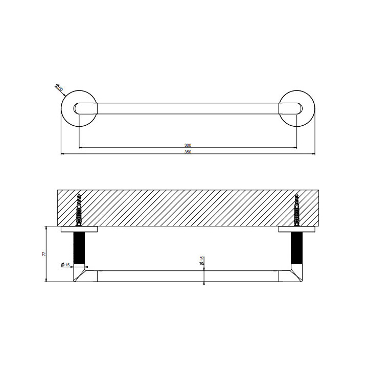 Wieszak na ręcznik, Gessi Anello - Warm Bronze Brushed PVD