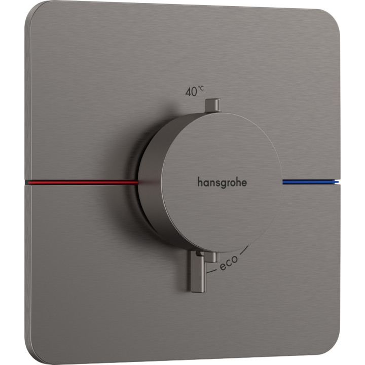 Bateria termostatyczna, podtynkowa, Hansgrohe ShowerSelect Comfort Q -  Czarny Chrom Szczotkowany