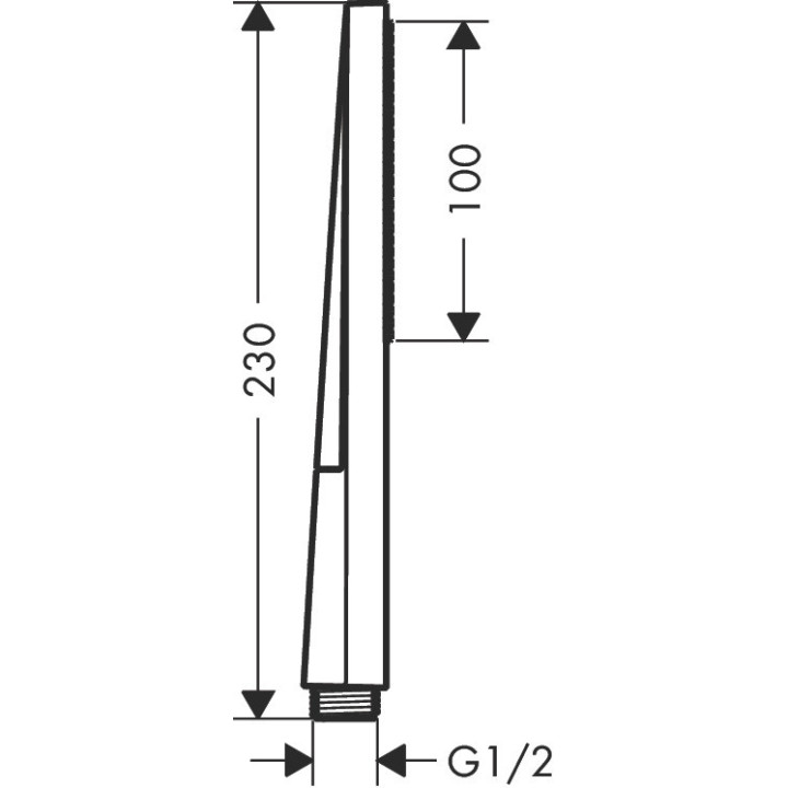 Główka prysznicowa 100 1jet EcoSmart+, Slim, Hansgrohe Pulsify E - Chrom 