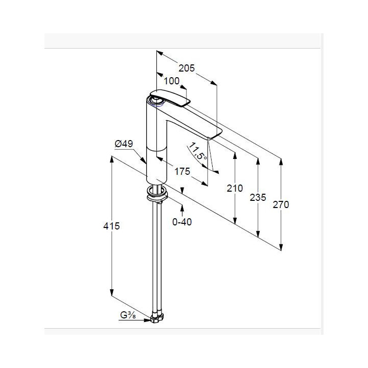 Jednouchwytowa bateria umywalkowa DN 10 Kludi Balanece- sanitbuy.pl