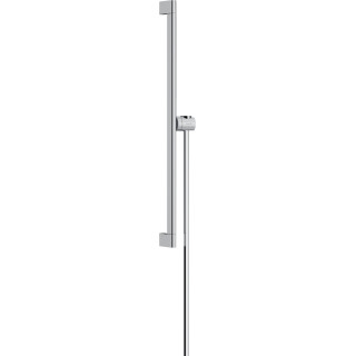 Drążek prysznicowy S Puro 65 cm z suwakiem EasySlide i wężem przysznicowym Isiflex 160cm, Hansgrohe Unica - Chrom 