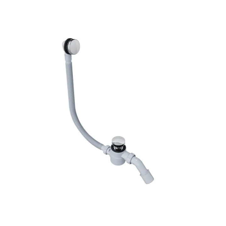 Syfon wannowy z przelewem, EXCELLENT Moli - chrom 