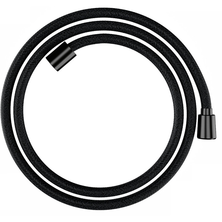 Tekstylny wąż prysznicowy 160 cm, Hansgrohe Designflex - Czarny Chrom Szczotkowany