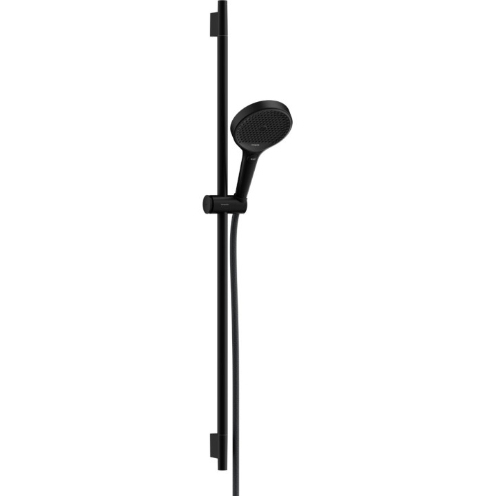 Zestaw prysznicowy 130 3jet z drążkiem S Puro 90 cm PushSlider i tekstylnym wężem prysznicowym Designflex 160 cm, Hansgrohe Rain