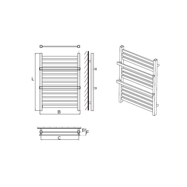 Grzejnik Komex Agnes 74x50 cm - biały