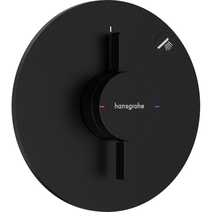 Bateria z mieszaczem, podtynkowa do 1 odbiornika, Hansgrohe DuoTurn S - Czarny Matowy