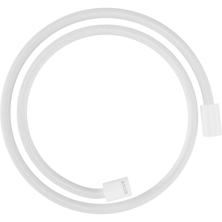 Tekstylny wąż prysznicowy 1,25 m z nakrętkami cylindrycznymi, AXOR ShowerSolutions - Biały Matowy