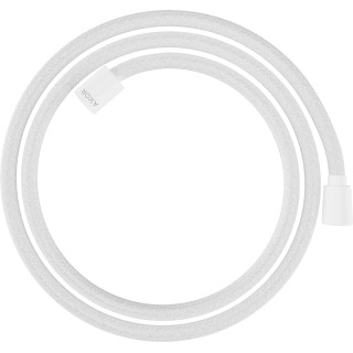 Tekstylny wąż prysznicowy 1,60 m z nakrętką stożkową i cylindryczną, AXOR ShowerSolutions  - Biały Matowy