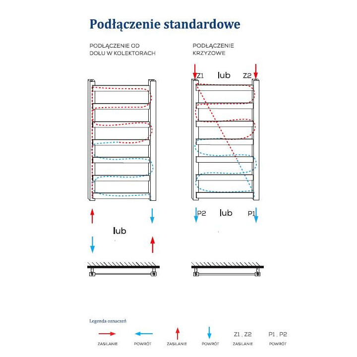 Grzejnik Komex Agnes 74x50 cm - biały