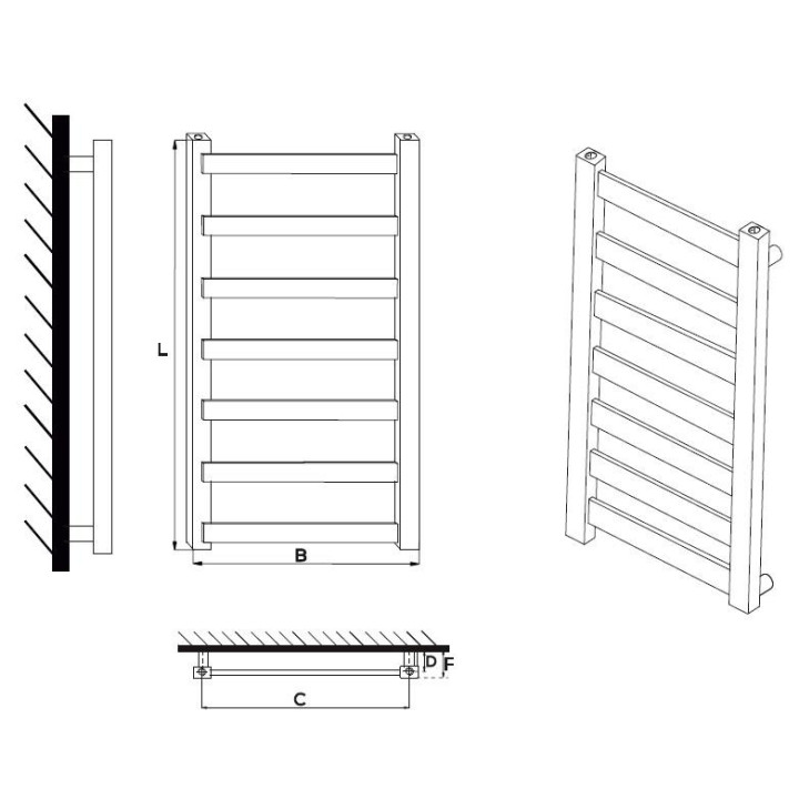 Grzejnik Komex Agnes 74x50 cm - biały