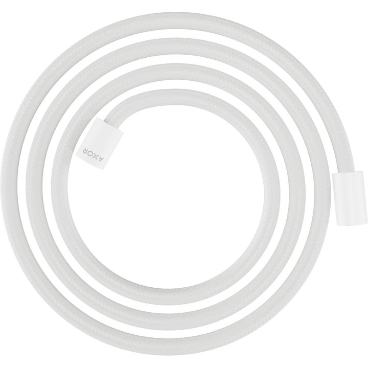 Tekstylny wąż prysznicowy 2 m z nakrętkami cylindrycznymi, AXOR ShowerSolutions - Biały Matowy