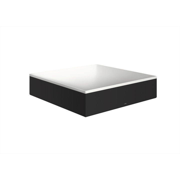 Umywalka nablatowa 400/400 bez otworu na baterię i przelewu, AXOR Suite Basins & Bathtub - Czarny Matowy